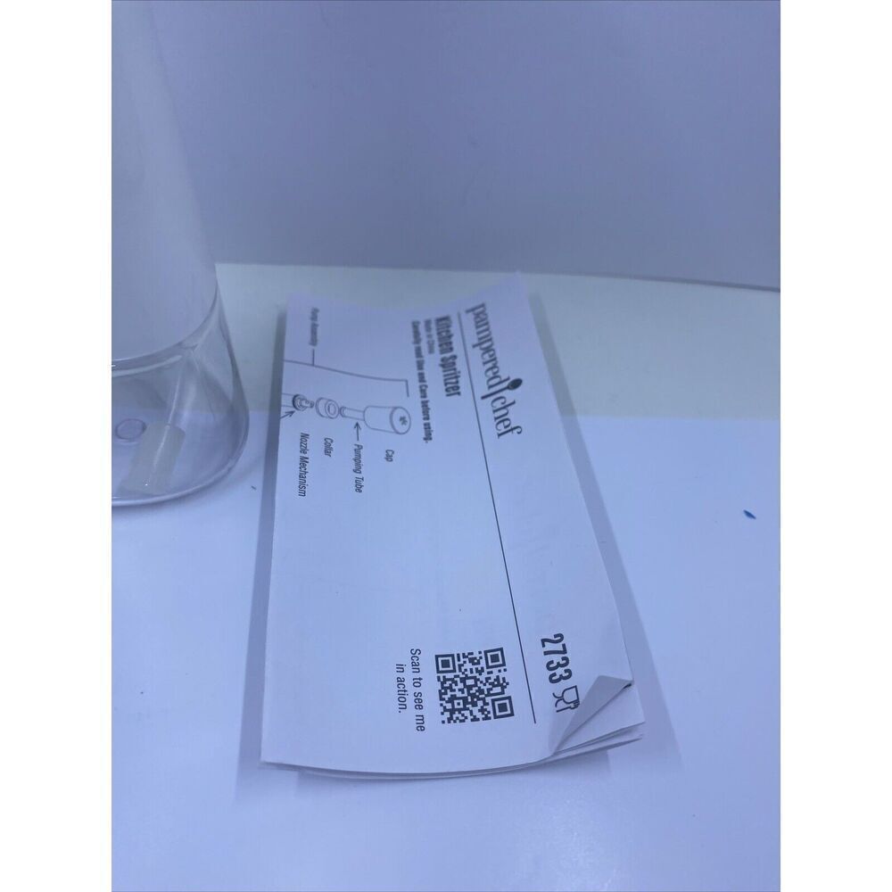 Pampered Chef Kitchen Oil Spritzer #2733 (discontinued) Oil Sprayer With Box - Picture 4 of 11